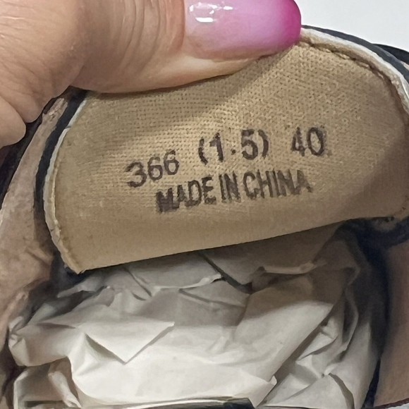 DADAWEN Women's Black Plateform Lace-Up Wingtip Square Toe Oxfords Size: US 8.5 - Picture 10 of 13